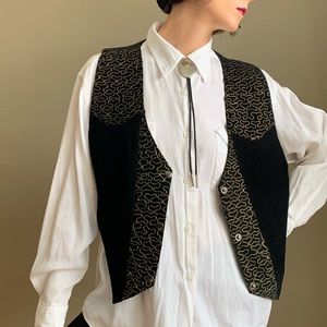 vintage suede vest